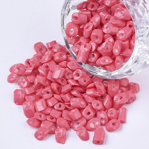 PandaHall 6/0 Baking Paint Glass Seed Beads, Oblique Cut Beads, Opaque Colours, Light Coral, 6/0, 4~8x3.5~4.5x2.5~3mm, Hole: 0.9mm, about..., Red
PandaHall 6/0 Baking Paint Glass Seed Beads, Oblique Cut Beads, Opaque Colours, Light Coral, 6/0, 4~8x3.5~4.5x2.5~3mm, Hole: 0.9mm, about..., Red