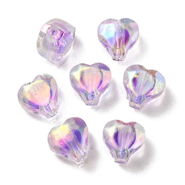 PandaHall UV Plating Rainbow Iridescent Acrylic Beads, Two Tone Bead in Bead, Heart, Medium Aquamarine, 11x11.5x8mm, Hole: 3mm Acrylic Heart
PandaHall UV Plating Rainbow Iridescent Acrylic Beads, Two Tone Bead in Bead, Heart, Medium Aquamarine, 11x11.5x8mm, Hole: 3mm Acrylic Heart