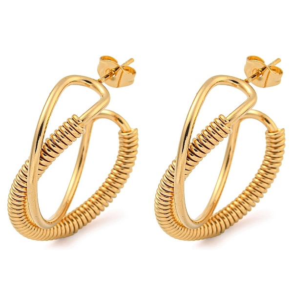 PandaHall Vacuum Plating 202 Stainless Steel Hoop Earring, with 304 Stainless Steel Pins, Golden, 29.5x9.5mm 202 Stainless Steel
PandaHall Vacuum Plating 202 Stainless Steel Hoop Earring, with 304 Stainless Steel Pins, Golden, 29.5x9.5mm 202 Stainless Steel