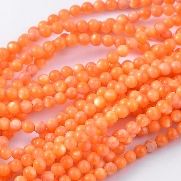 PandaHall Natural Shell Beads Strands, Dyed, Round, Orange, about 5.5mm in diameter, hole: 1mm, about 72pcs/strand, 15.7 inch Freshwater...
PandaHall Natural Shell Beads Strands, Dyed, Round, Orange, about 5.5mm in diameter, hole: 1mm, about 72pcs/strand, 15.7 inch Freshwater...