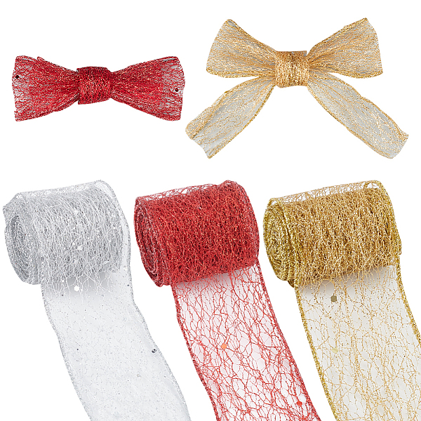 PandaHall 9 Bags 3 Colors Sparkle Cloth Glitter Mesh Wired Ribbons for Christmas Party Decorations, DIY Craft, Gift Wrapping, Mixed Color..., Multicolor
PandaHall 9 Bags 3 Colors Sparkle Cloth Glitter Mesh Wired Ribbons for Christmas Party Decorations, DIY Craft, Gift Wrapping, Mixed Color..., Multicolor