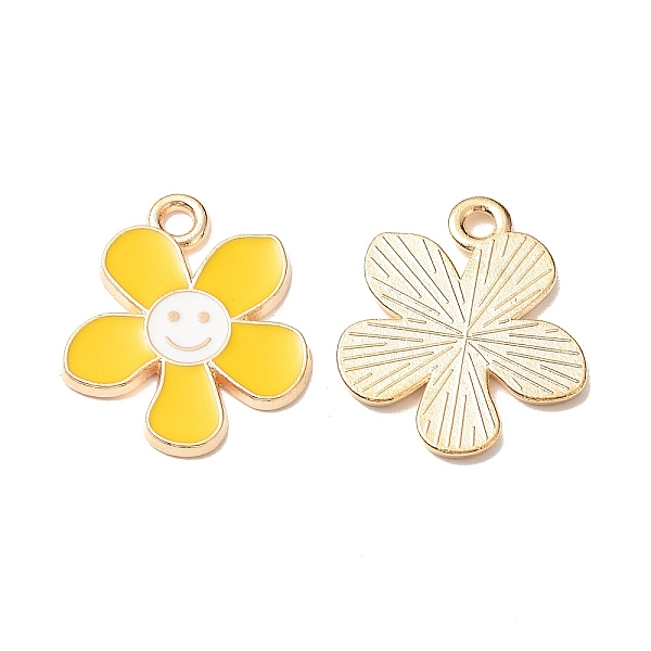 PandaHall Alloy Enamel Pendants, Flower with Smiling Face Charm, Cadmium Free & Nickel Free & Lead Free, Golden, Gold...
PandaHall Alloy Enamel Pendants, Flower with Smiling Face Charm, Cadmium Free & Nickel Free & Lead Free, Golden, Gold...