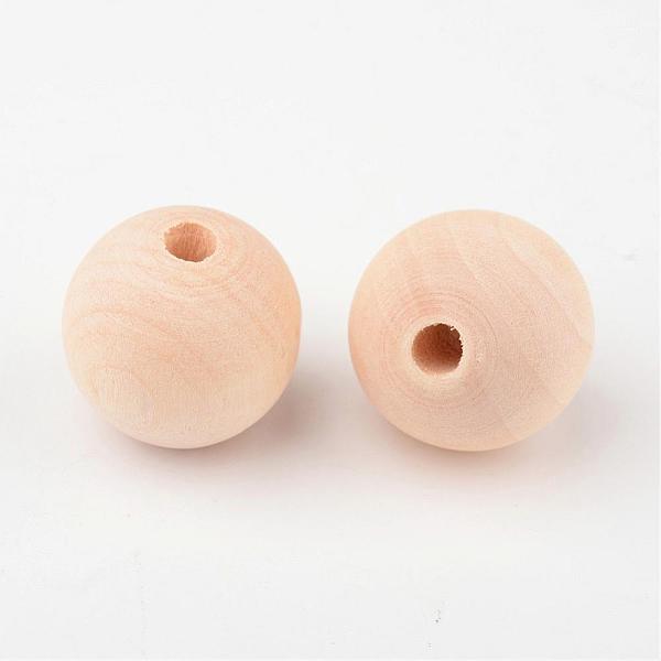 PandaHall Unfinished Wood Beads, Natural Wooden Loose Beads Spacer Beads, Round, Lead Free, Bisque, 20x18mm, Hole: 4~5mm Wood Round Orange
PandaHall Unfinished Wood Beads, Natural Wooden Loose Beads Spacer Beads, Round, Lead Free, Bisque, 20x18mm, Hole: 4~5mm Wood Round Orange