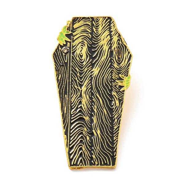 PandaHall Gothic Halloween Enamel Pin, Golden Alloy Brooch for Backpack Clothes, Wood Grain Pattern, 40x20x1.5mm Alloy+Enamel Others
PandaHall Gothic Halloween Enamel Pin, Golden Alloy Brooch for Backpack Clothes, Wood Grain Pattern, 40x20x1.5mm Alloy+Enamel Others