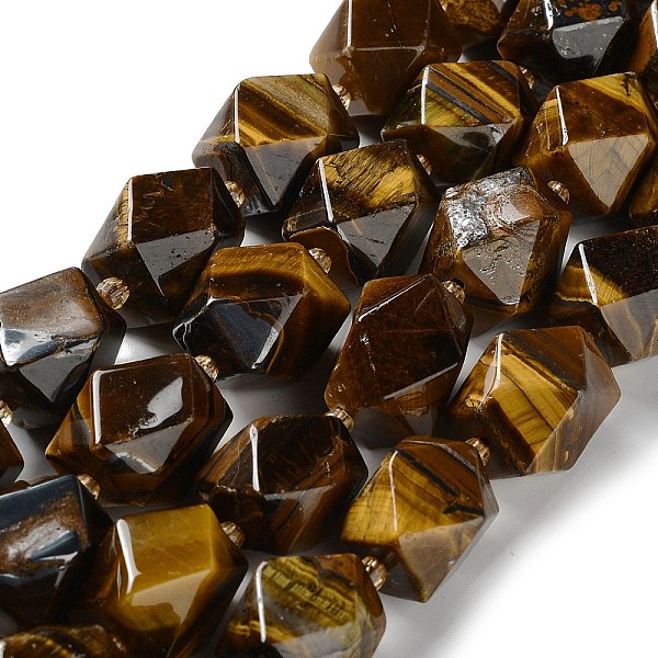 PandaHall Natural Tiger Eye Beads Strands, with Seed Beads, Faceted, Rhombus, 17~21x13~16x12~15mm, Hole: 1.2~1.4mm, about 18~19pcs/strand...
PandaHall Natural Tiger Eye Beads Strands, with Seed Beads, Faceted, Rhombus, 17~21x13~16x12~15mm, Hole: 1.2~1.4mm, about 18~19pcs/strand...