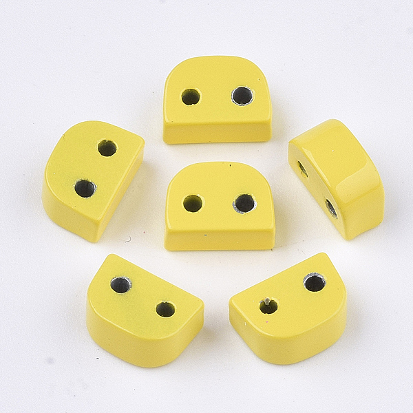 PandaHall Spray Painted Alloy Multi-Strand Links, For Tile Elastic Bracelets Making, Semicircle, Yellow, 8.5x4x6mm, Hole: 1.4mm Alloy Half...
PandaHall Spray Painted Alloy Multi-Strand Links, For Tile Elastic Bracelets Making, Semicircle, Yellow, 8.5x4x6mm, Hole: 1.4mm Alloy Half...