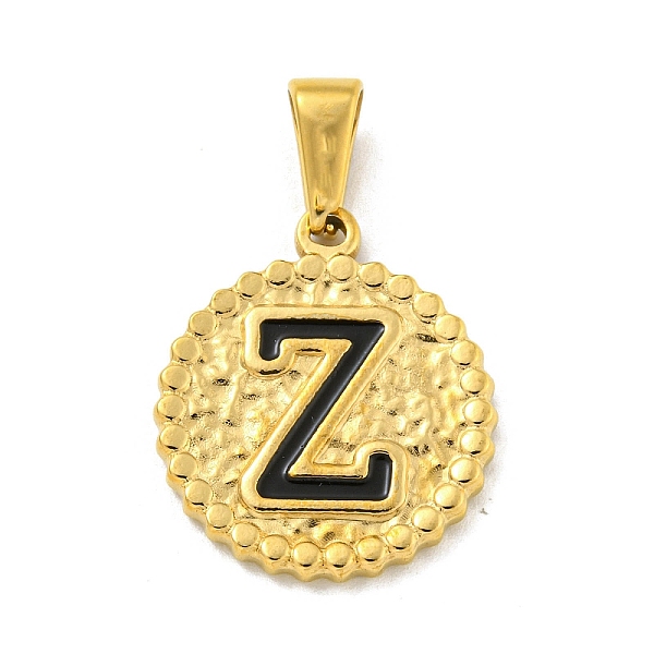 PandaHall Ion Plating(IP) 304 Stainless Steel Enamel Pendants, Golden, Flat Round with Letter Charm, Letter Z, 21x18x2mm, Hole: 8x3.5mm..., Black
PandaHall Ion Plating(IP) 304 Stainless Steel Enamel Pendants, Golden, Flat Round with Letter Charm, Letter Z, 21x18x2mm, Hole: 8x3.5mm..., Black