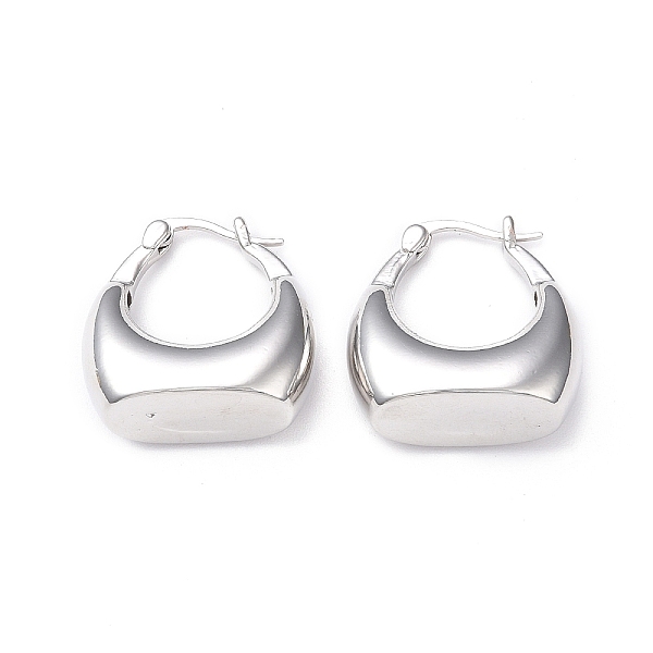 PandaHall Rack Plating Brass Handbag Shape Hoop Earrings for Women, Lead Free & Cadmium Free, Platinum, 25x24x10mm, Pin: 0.9~1.5x0.8mm Brass
PandaHall Rack Plating Brass Handbag Shape Hoop Earrings for Women, Lead Free & Cadmium Free, Platinum, 25x24x10mm, Pin: 0.9~1.5x0.8mm Brass