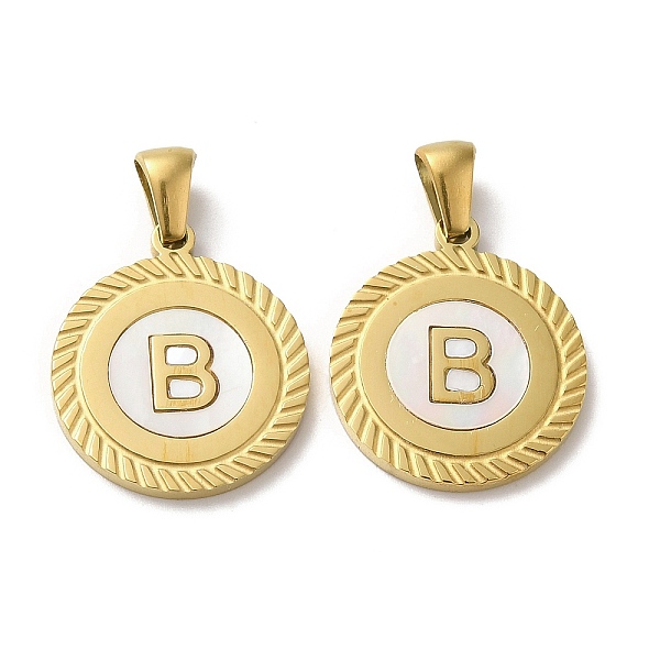 PandaHall Ion Plating(IP) 304 Stainless Steel Pendants, Flat Round Shell Charms with Letter, Golden, Letter B, 20.5x17.5x1.5mm, Hole...
PandaHall Ion Plating(IP) 304 Stainless Steel Pendants, Flat Round Shell Charms with Letter, Golden, Letter B, 20.5x17.5x1.5mm, Hole...