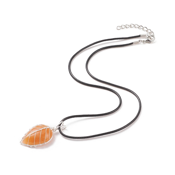 PandaHall Natural Red Aventurine Leaf Cage Pendant Necklace with Waxed Cords, Gemstone Jewelry for Women, 17.32 inch(44cm) Red Aventurine
PandaHall Natural Red Aventurine Leaf Cage Pendant Necklace with Waxed Cords, Gemstone Jewelry for Women, 17.32 inch(44cm) Red Aventurine