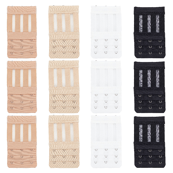 PandaHall BENECREAT 12Pcs 4 Colors Microfiber 3 Rows x 3 Hooks Underwear Bra Extenders, with 201 Stainless Steel Rings & Hooks, Rectangle..., Multicolor
PandaHall BENECREAT 12Pcs 4 Colors Microfiber 3 Rows x 3 Hooks Underwear Bra Extenders, with 201 Stainless Steel Rings & Hooks, Rectangle..., Multicolor