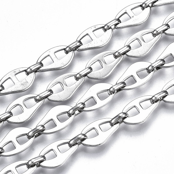PandaHall 304 Stainless Steel Mariner Link Chains, with Spool, Unwelded, Nickel Free, Stainless Steel Color, 13.5x8x1.5mm, 6.5x4.5x2mm...
PandaHall 304 Stainless Steel Mariner Link Chains, with Spool, Unwelded, Nickel Free, Stainless Steel Color, 13.5x8x1.5mm, 6.5x4.5x2mm...