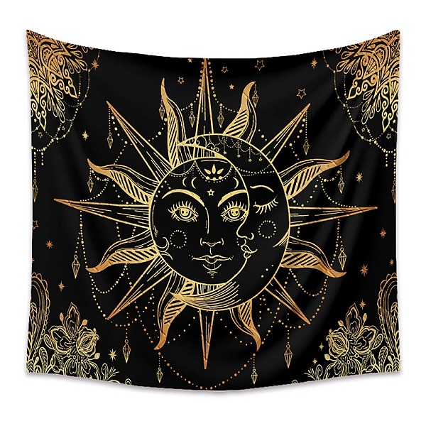 PandaHall Polyester Tapestry Wall Hanging, Sun and Moon Psychedelic Wall Tapestry with Art Chakra Home Decorations for Bedroom Dorm Decor..., Gold
PandaHall Polyester Tapestry Wall Hanging, Sun and Moon Psychedelic Wall Tapestry with Art Chakra Home Decorations for Bedroom Dorm Decor..., Gold