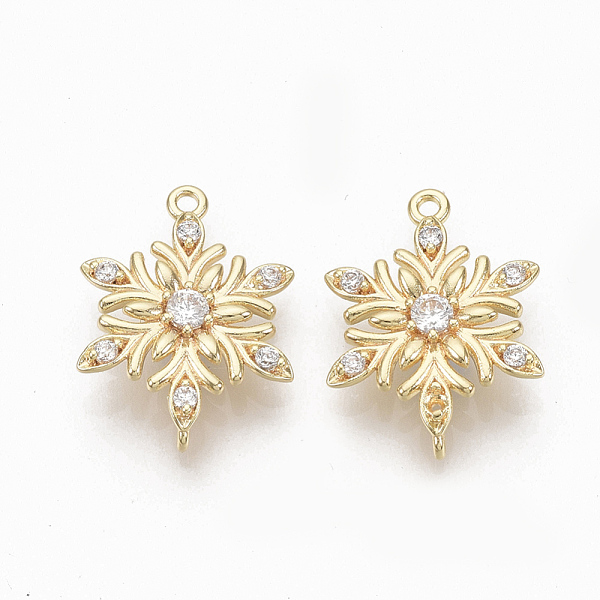 PandaHall Brass Micro Pave Clear Cubic Zirconia Links, Nickel Free, Flower, Real 18K Gold Plated, 18x13x2mm, Hole: 0.9mm & 1.2mm Brass+Cubic...
PandaHall Brass Micro Pave Clear Cubic Zirconia Links, Nickel Free, Flower, Real 18K Gold Plated, 18x13x2mm, Hole: 0.9mm & 1.2mm Brass+Cubic...