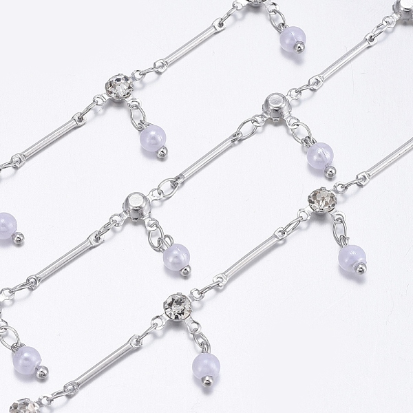 PandaHall 3.28 Feet Brass Scalloped Bar Link Chains, with Glass, Rhinestone, Soldered, Long-Lasting Plated, Platinum, 13.5x2x1mm..., White
PandaHall 3.28 Feet Brass Scalloped Bar Link Chains, with Glass, Rhinestone, Soldered, Long-Lasting Plated, Platinum, 13.5x2x1mm..., White
