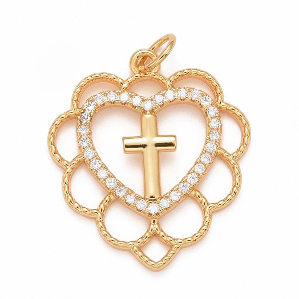PandaHall Rack Plating Brass Micro Pave Clear Cubic Zirconia Pendants, Cadmium Free & Nickel Free & Lead Free, Long-Lasting Plated, Heart...
PandaHall Rack Plating Brass Micro Pave Clear Cubic Zirconia Pendants, Cadmium Free & Nickel Free & Lead Free, Long-Lasting Plated, Heart...