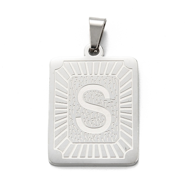 PandaHall 304 Stainless Steel Pendants, Rectangle with Alphabet, Letter.S, 30x20x1.5mm, Hole: 3x6mm 304 Stainless Steel Letter S
PandaHall 304 Stainless Steel Pendants, Rectangle with Alphabet, Letter.S, 30x20x1.5mm, Hole: 3x6mm 304 Stainless Steel Letter S