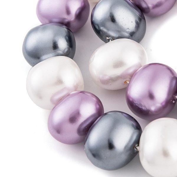 PandaHall Shell Pearl Beads Strands, Oval, Colorful, 12~13x15~16x12mm, Hole: 1mm, about 30pcs/strand, 15.5 inch Shell Pearl Oval
PandaHall Shell Pearl Beads Strands, Oval, Colorful, 12~13x15~16x12mm, Hole: 1mm, about 30pcs/strand, 15.5 inch Shell Pearl Oval