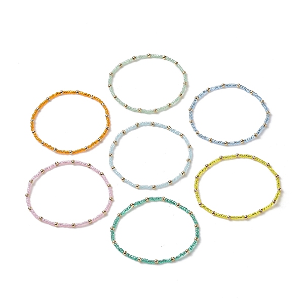 PandaHall 7Pcs 7 Color Glass Seed Beaded Stretch Bracelets Set for Women, Mixed Color, Inner Diameter: 2-1/8 inch(5.5cm), 1Pc/color Glass..., Multicolor
PandaHall 7Pcs 7 Color Glass Seed Beaded Stretch Bracelets Set for Women, Mixed Color, Inner Diameter: 2-1/8 inch(5.5cm), 1Pc/color Glass..., Multicolor