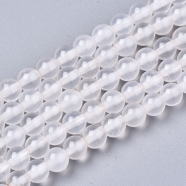 PandaHall Natural White Agate Beads Strands, Round, 4mm, Hole: 0.5mm, about 91~95pcs/strand, 14.57 inch~15.35 inch(37~39cm) Natural Agate...
PandaHall Natural White Agate Beads Strands, Round, 4mm, Hole: 0.5mm, about 91~95pcs/strand, 14.57 inch~15.35 inch(37~39cm) Natural Agate...