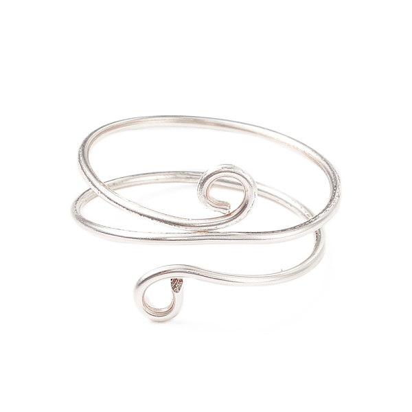 PandaHall Brass Wire Wrap Double Line Cuff Ring for Women, Silver, US Size 9(18.9mm) Brass
PandaHall Brass Wire Wrap Double Line Cuff Ring for Women, Silver, US Size 9(18.9mm) Brass