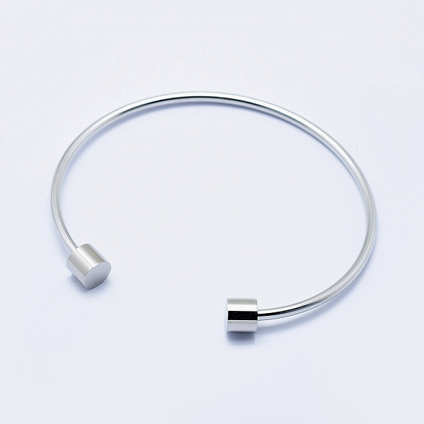 PandaHall Eco-Friendly 316 Surgical Stainless Steel Cuff Bangle Making, with Removable Column Beads, Long-Lasting Plated, Stainless Steel...
PandaHall Eco-Friendly 316 Surgical Stainless Steel Cuff Bangle Making, with Removable Column Beads, Long-Lasting Plated, Stainless Steel...