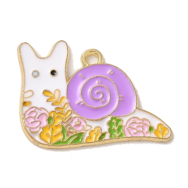 PandaHall Alloy Enamel Pendants, Snail with Flower Charm, Golden, Violet, 23x27.5x1.5mm, Hole: 1.6mm Alloy+Enamel Snail Purple
PandaHall Alloy Enamel Pendants, Snail with Flower Charm, Golden, Violet, 23x27.5x1.5mm, Hole: 1.6mm Alloy+Enamel Snail Purple