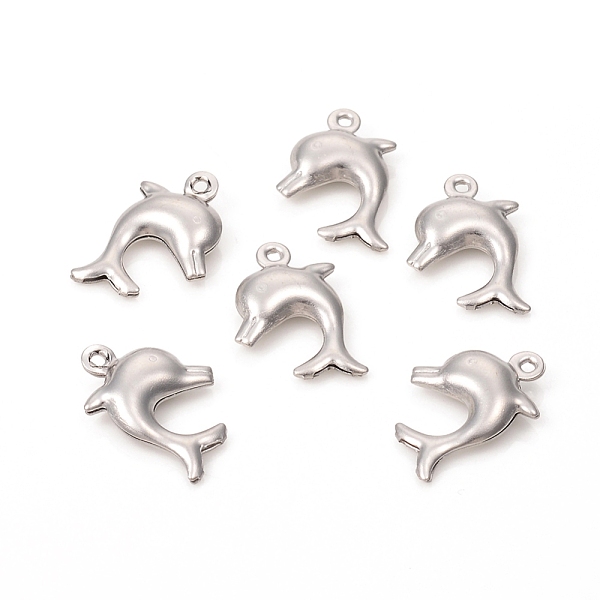 PandaHall 304 Stainless Steel Charms, Dolphin, Stainless Steel Color, 14.5x10.5x3.5mm, Hole: 1mm 304 Stainless Steel Dolphin
PandaHall 304 Stainless Steel Charms, Dolphin, Stainless Steel Color, 14.5x10.5x3.5mm, Hole: 1mm 304 Stainless Steel Dolphin