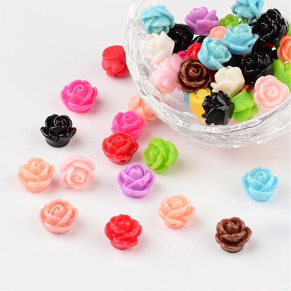 PandaHall Opaque Resin Beads, Rose Flower, Mixed Color, 9x7mm, Hole: 1mm Resin Flower Multicolor
PandaHall Opaque Resin Beads, Rose Flower, Mixed Color, 9x7mm, Hole: 1mm Resin Flower Multicolor