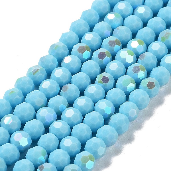 PandaHall Opaque Glass Beads Strands, Faceted, Round, Sky Blue, 6x5.5mm, Hole: 0.9mm, about 94~97pcs/strand, 21.06~21.18''(53.5~53.8cm)...
PandaHall Opaque Glass Beads Strands, Faceted, Round, Sky Blue, 6x5.5mm, Hole: 0.9mm, about 94~97pcs/strand, 21.06~21.18''(53.5~53.8cm)...