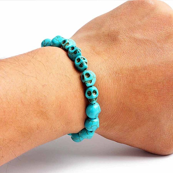 PandaHall Turquoise Bracelet with Elastic Rope Bracelet, Male and Female Lovers Best Friend Natural Gemstone
PandaHall Turquoise Bracelet with Elastic Rope Bracelet, Male and Female Lovers Best Friend Natural Gemstone