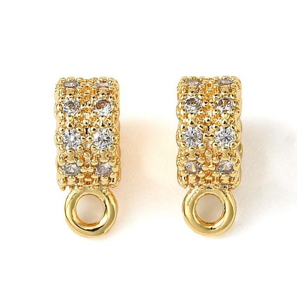 PandaHall Brass Brass Micro Pave Cubic Zirconia Tube Bails, Loop Bails, Column, Real 18K Gold Plated, 10x4x7mm, Hole: 1.6mm, Inner Diameter..., Clear
PandaHall Brass Brass Micro Pave Cubic Zirconia Tube Bails, Loop Bails, Column, Real 18K Gold Plated, 10x4x7mm, Hole: 1.6mm, Inner Diameter..., Clear