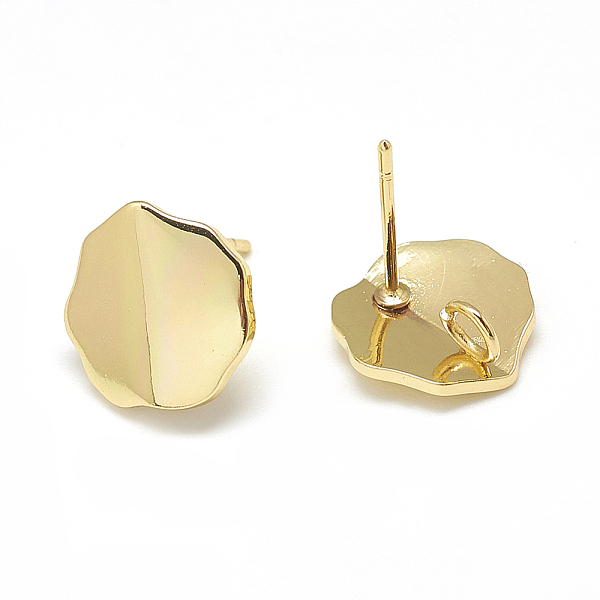 PandaHall Brass Stud Earring Findings, with Loop, Real 18K Gold Plated, 11x11mm, Hole: 2mm, Pin: 0.8mm Brass Others
PandaHall Brass Stud Earring Findings, with Loop, Real 18K Gold Plated, 11x11mm, Hole: 2mm, Pin: 0.8mm Brass Others