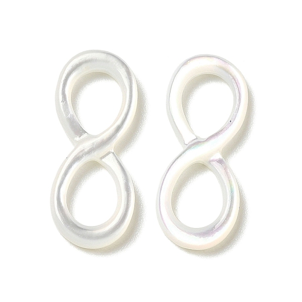 PandaHall Natural White Shell Connector Charms, Infinity Links, WhiteSmoke, 21.5x8.5x2mm, Hole: 7x5mm Shell Infinity White
PandaHall Natural White Shell Connector Charms, Infinity Links, WhiteSmoke, 21.5x8.5x2mm, Hole: 7x5mm Shell Infinity White