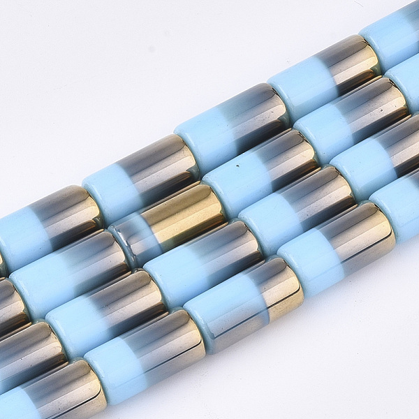 PandaHall Half Electroplate Opaque Glass Beads Strands, Column, Light Sky Blue, 19.5~20x10mm, Hole: 1.4mm, about 17pcs/strand, 13.38 inch...
PandaHall Half Electroplate Opaque Glass Beads Strands, Column, Light Sky Blue, 19.5~20x10mm, Hole: 1.4mm, about 17pcs/strand, 13.38 inch...