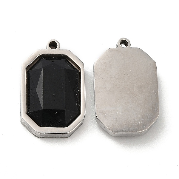 PandaHall 201 Stainless Steel Pendants, with Acrylic Rhinestones, Octagon Charm, Stainless Steel Color, Black, 19x12x4mm, Hole: 1.2mm 201...
PandaHall 201 Stainless Steel Pendants, with Acrylic Rhinestones, Octagon Charm, Stainless Steel Color, Black, 19x12x4mm, Hole: 1.2mm 201...