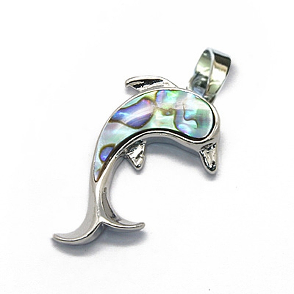 PandaHall Abalone Shell/Paua Shell Pendants, Single Side, with Brass Findings, Dolphin, Colorful, 35x23x5mm, Hole: 5x7mm Paua Shell Dolphin
PandaHall Abalone Shell/Paua Shell Pendants, Single Side, with Brass Findings, Dolphin, Colorful, 35x23x5mm, Hole: 5x7mm Paua Shell Dolphin