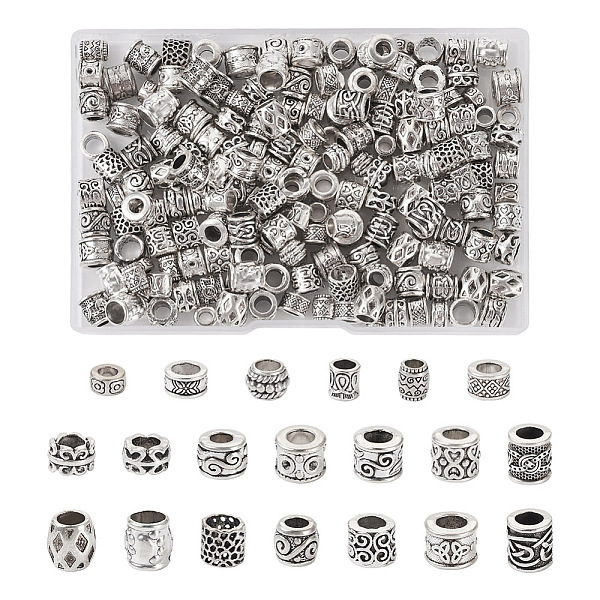 PandaHall Kissitty 200Pcs 20 Style Tibetan Style European Bead, Large Hole Beads, Column, Antique Silver, 5.5~9x4~9.5mm, Hole: 4~6mm...
PandaHall Kissitty 200Pcs 20 Style Tibetan Style European Bead, Large Hole Beads, Column, Antique Silver, 5.5~9x4~9.5mm, Hole: 4~6mm...