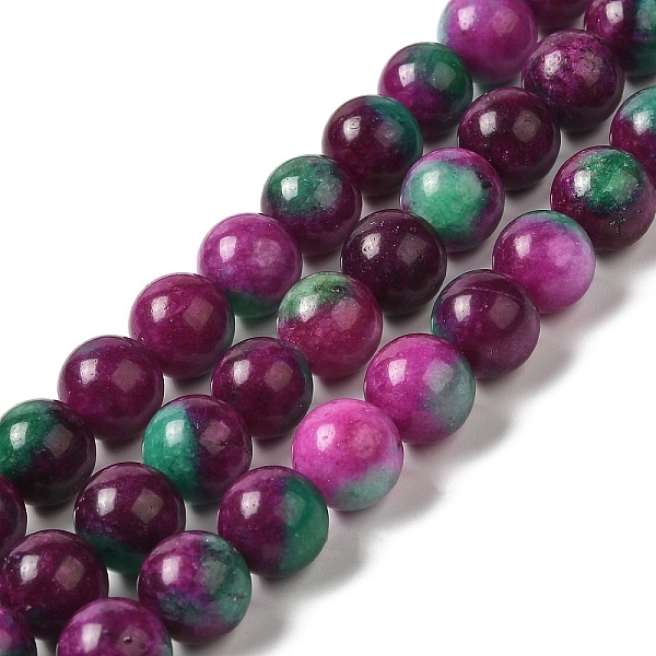 PandaHall Natural Dyed White Jade Beads Strands, Round, Purple, 10~10.5mm in diameter, Hole: 1mm, about 37pcs/strand, 14.76''~14.80''...
PandaHall Natural Dyed White Jade Beads Strands, Round, Purple, 10~10.5mm in diameter, Hole: 1mm, about 37pcs/strand, 14.76''~14.80''...