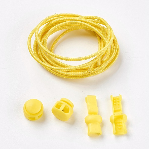 PandaHall DIY Elastic Lock Shoelace, Yellow, 3mm, 1m/strand Elastic Fibre Others Yellow
PandaHall DIY Elastic Lock Shoelace, Yellow, 3mm, 1m/strand Elastic Fibre Others Yellow
