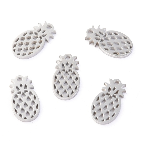 PandaHall 304 Stainless Steel Charms, Laser Cut, Pineapple, Stainless Steel Color, 11.5x6.5x1mm, Hole: 1.2mm 304 Stainless Steel Fruit
PandaHall 304 Stainless Steel Charms, Laser Cut, Pineapple, Stainless Steel Color, 11.5x6.5x1mm, Hole: 1.2mm 304 Stainless Steel Fruit