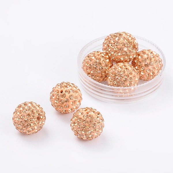 PandaHall Polymer Clay Rhinestone Beads, Pave Disco Ball Beads, Grade A, Light Peach, PP11(1.7~1.8mm), 8mm, Hole: 1.5mm Polymer Clay+Glass..., Pink
PandaHall Polymer Clay Rhinestone Beads, Pave Disco Ball Beads, Grade A, Light Peach, PP11(1.7~1.8mm), 8mm, Hole: 1.5mm Polymer Clay+Glass..., Pink