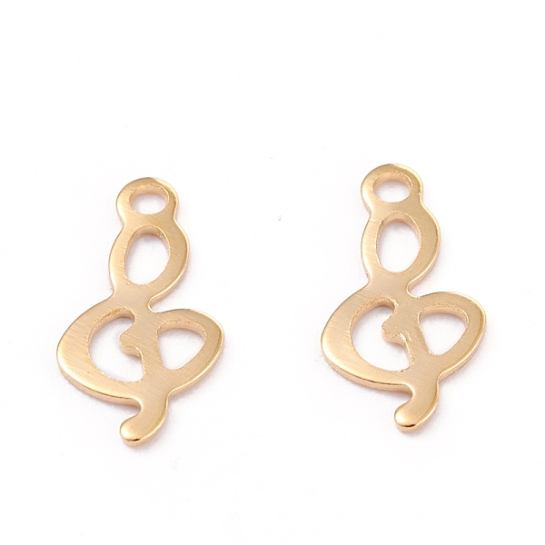 PandaHall 201 Stainless Steel Charms, Laser Cut, Musical Note, Real 18k Gold Plated, 13x7x0.6mm, Hole: 1.4mm 201 Stainless Steel Musical...
PandaHall 201 Stainless Steel Charms, Laser Cut, Musical Note, Real 18k Gold Plated, 13x7x0.6mm, Hole: 1.4mm 201 Stainless Steel Musical...