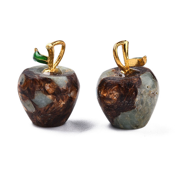 PandaHall Synthetic Gold Line Imperial Jasper Pendants, with Light Gold Plated Alloy Enamel Loops, Dyed & Heated, Apple, Light Blue...
PandaHall Synthetic Gold Line Imperial Jasper Pendants, with Light Gold Plated Alloy Enamel Loops, Dyed & Heated, Apple, Light Blue...