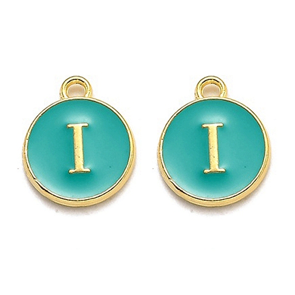 PandaHall Golden Plated Alloy Enamel Charms, Enamelled Sequins, Flat Round with Alphabet, Letter.I, Green, 14x12x2mm, Hole: 1.5mm...
PandaHall Golden Plated Alloy Enamel Charms, Enamelled Sequins, Flat Round with Alphabet, Letter.I, Green, 14x12x2mm, Hole: 1.5mm...