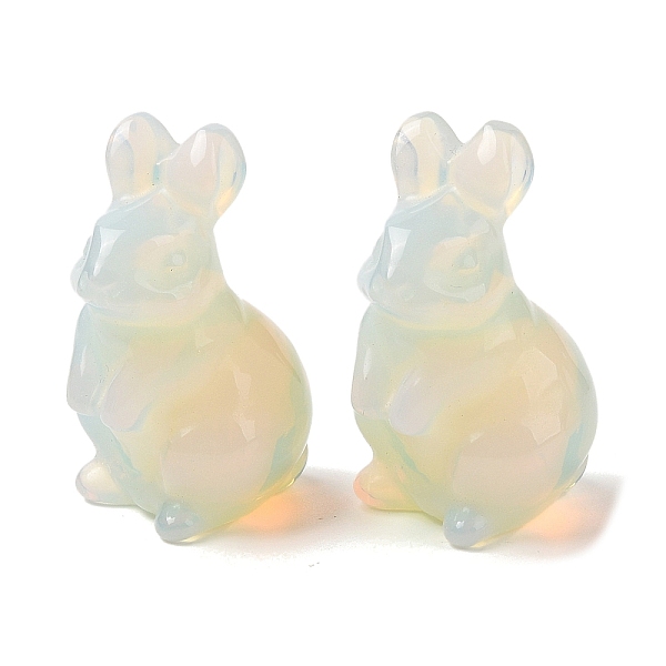 PandaHall Synthetic Opalite Sculpture Display Decorations, for Home Office Desk, Rabbit, 38~39.5x24~25.5x21~22mm Opalite Rabbit
PandaHall Synthetic Opalite Sculpture Display Decorations, for Home Office Desk, Rabbit, 38~39.5x24~25.5x21~22mm Opalite Rabbit