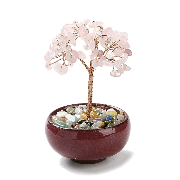 PandaHall Natural Rose Quartz Chips Tree Decorations, Ceramic Bowl Base Copper Wire Feng Shui Energy Stone Gift for Home Desktop Decoration...
PandaHall Natural Rose Quartz Chips Tree Decorations, Ceramic Bowl Base Copper Wire Feng Shui Energy Stone Gift for Home Desktop Decoration...