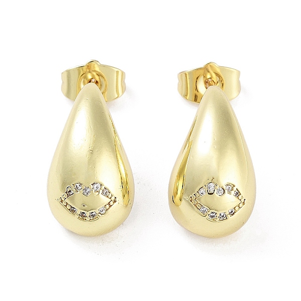 PandaHall Teardrop Rack Plating Brass Cubic Zirconia Stud Earrings for Women, Long-Lasting Plated, Lead Free & Cadmium Free, Real 18K Gold...
PandaHall Teardrop Rack Plating Brass Cubic Zirconia Stud Earrings for Women, Long-Lasting Plated, Lead Free & Cadmium Free, Real 18K Gold...