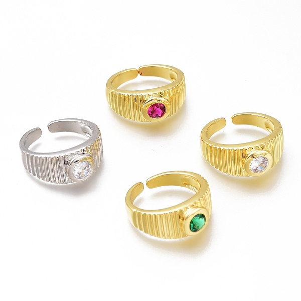 PandaHall Brass Micro Pave Cubic Zirconia Cuff Rings, Open Rings, Long-Lasting Plated, Flat Round, Mixed Color, US Size 7(17.3mm)..., Multicolor
PandaHall Brass Micro Pave Cubic Zirconia Cuff Rings, Open Rings, Long-Lasting Plated, Flat Round, Mixed Color, US Size 7(17.3mm)..., Multicolor