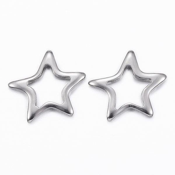 PandaHall 304 Stainless Steel Links, Star, Stainless Steel Color, 16x17x2mm, Hole: 8x8mm 304 Stainless Steel Star
PandaHall 304 Stainless Steel Links, Star, Stainless Steel Color, 16x17x2mm, Hole: 8x8mm 304 Stainless Steel Star